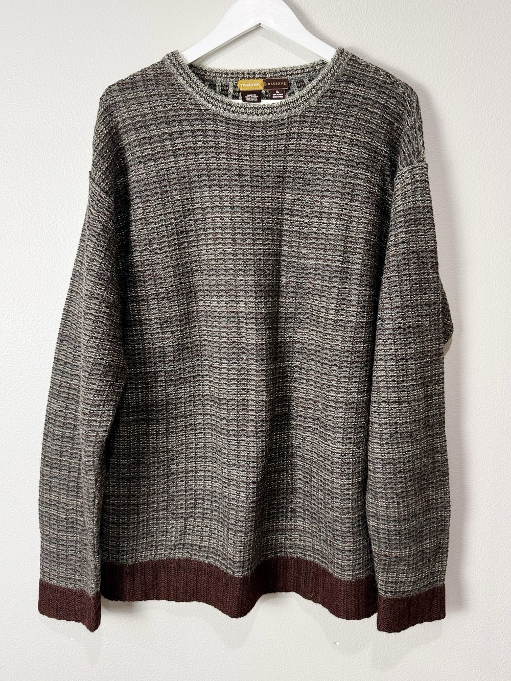 Territory Reserve Peruvian Men’s 100% Alpaca Wool Crewneck Sweater XL